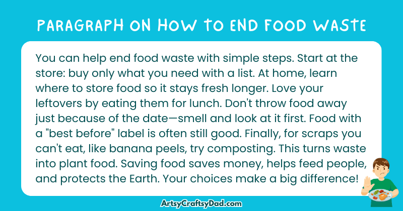 Essay & Paragraph on How to End Food Waste for Grades 3 to 10