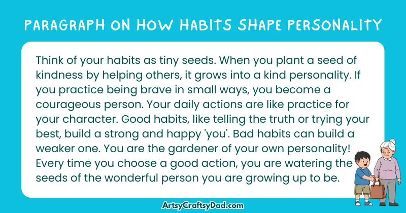 Essay & Paragraph on How Habits Shape Personality for Grades 2 to 10 Students