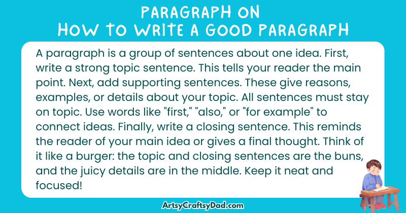 Essay & Paragraph on How to Write a Good Paragraph for Grades 4 to 10