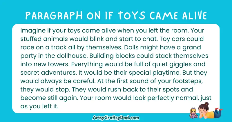 Essay & Paragraph on If Toys Came Alive for Grades 2 to 10