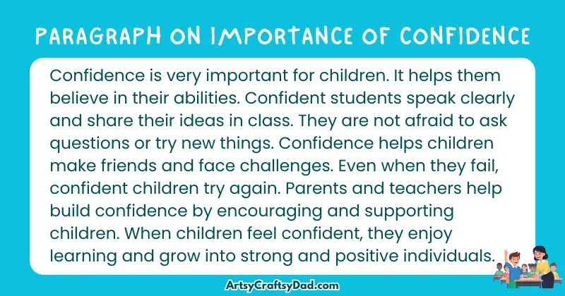 Long Paragraph on 'Importance of Confidence' - 100 Words for Grade 4