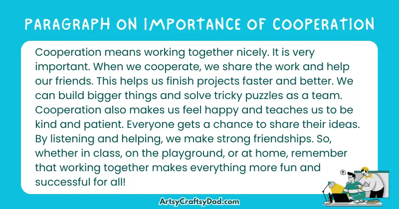 Essay & Paragraph on Importance of Cooperation for Grades 2 to 10 Students