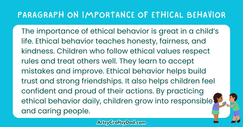 Essay & Paragraph on Importance of Ethical Behavior for Grades 4 to 10