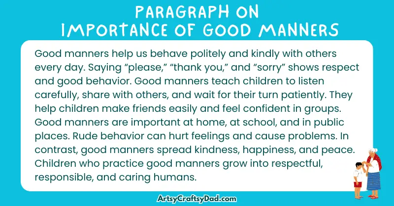 Essay & Paragraph on Importance of Good Manners for Grades 3 to 8