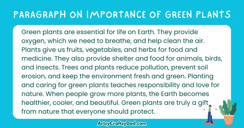 Essay & Paragraph on Importance of Green Plants for Grades 2 to 10