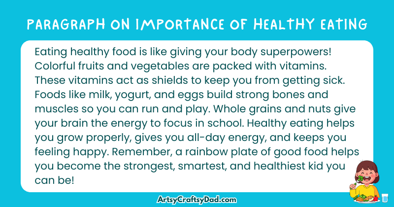 Essay & Paragraph on Importance of Healthy Eating for Grades 3 to 10