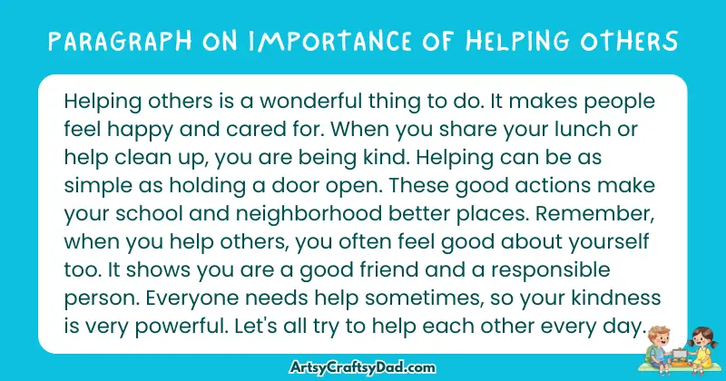 Essay & Paragraph on Importance of Helping Others for Grades 3 to 10 Students