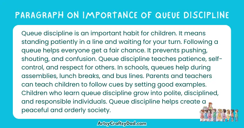 Essay & Paragraph on Importance of Queue Discipline for Grades 2 to 10
