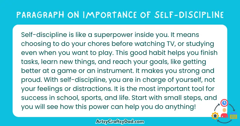 Essay & Paragraph on Importance of Self-Discipline for Grades 4 to 10