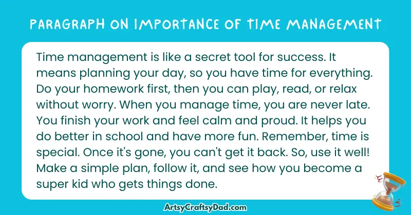 Essay & Paragraph on Importance of Time Management for Grades 3 to 10