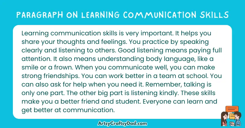 Essay & Paragraph on Learning Communication Skills for Grades 3 to 10