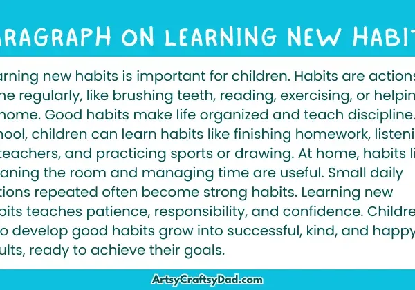 Essay & Paragraph on Learning New Habits for Grades 1 to 8