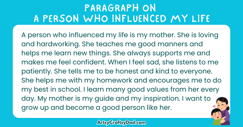 Essay on A Person Who Influenced My Life for Grades 2 to 10
