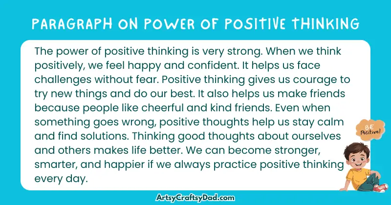 Essay & Paragraph on Power of Positive Thinking for Grades 4 to 10