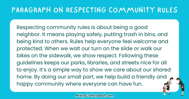 Essay & Paragraph on Respecting Community Rules for Grades 3 to 10