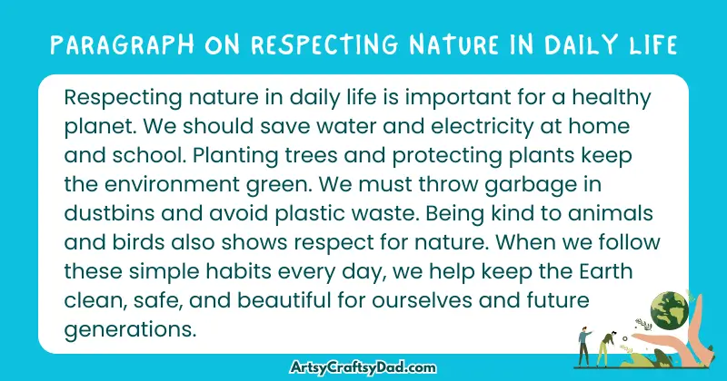 Essay & Paragraph on Respecting Nature in Daily Life for Grades 2 to 10