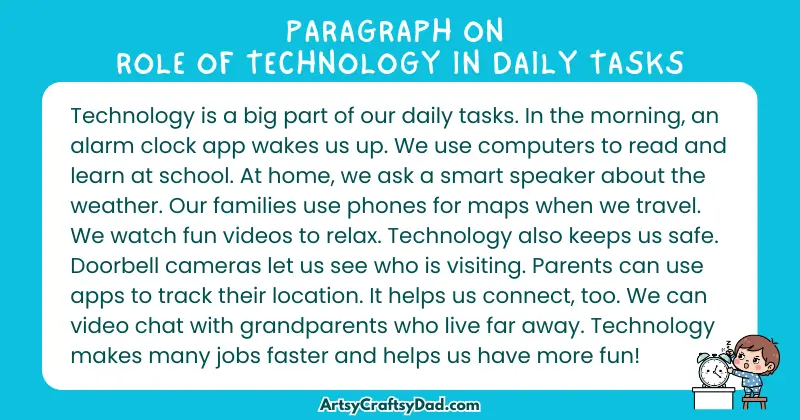 Essay & Paragraph on Role of Technology in Daily Tasks for Grades 4 to 10