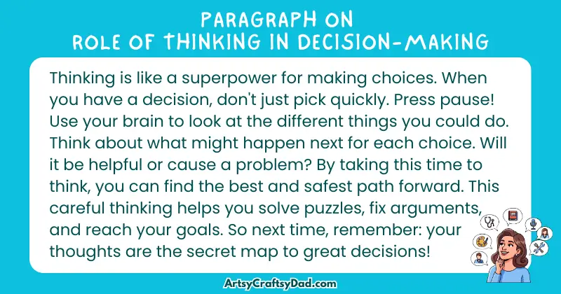 Essay & Paragraph on Role of Thinking in Decision-Making for Grades 3 to 10