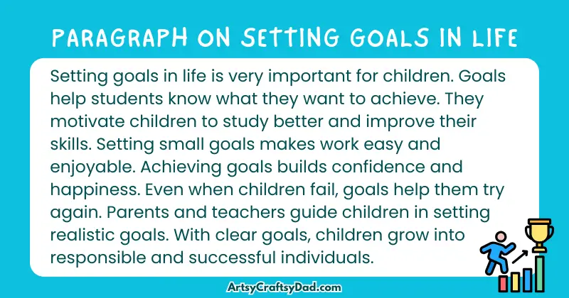 Essay & Paragraph on Setting Goals in Life for Grades 4 to 10