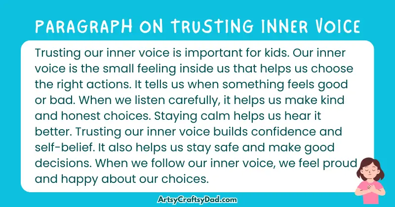 Essay & Paragraph on Trusting Inner Voice for Grades 3 to 9