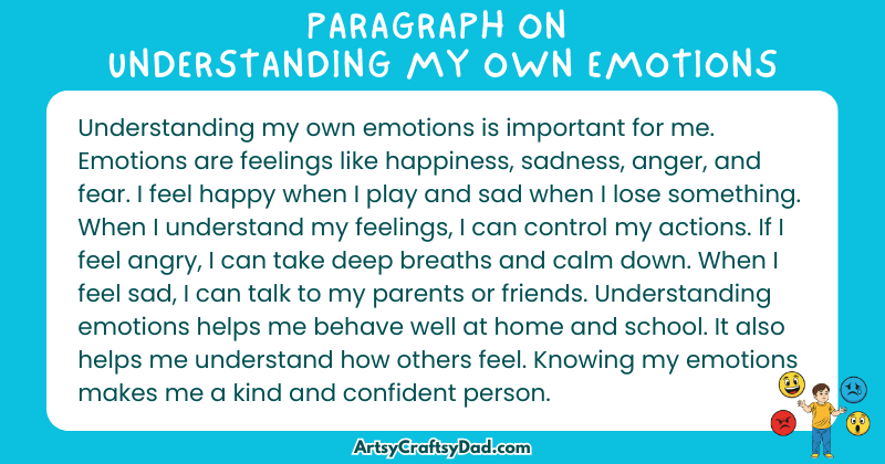 Essay & Paragraph on Understanding My Own Emotions for Grades 2 to 10