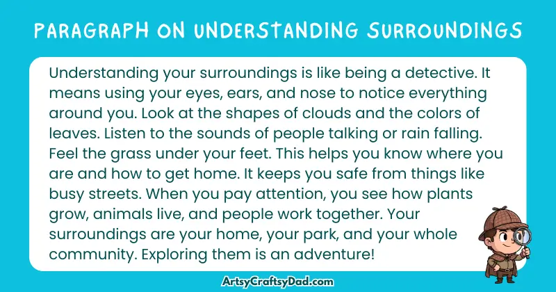 Essay & Paragraph on Understanding Surroundings for Grades 3 to 10