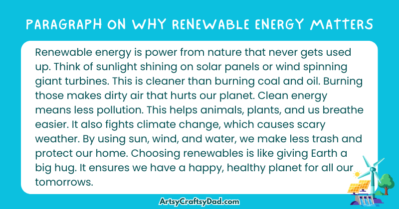 Essay & Paragraph on Why Renewable Energy Matters for Grades 4 to 10
