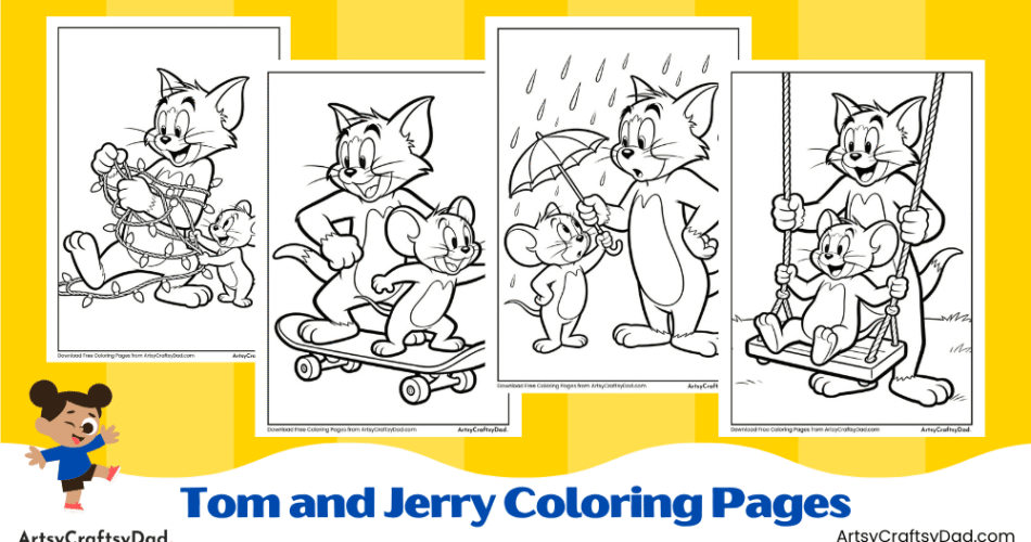 Printable Tom and Jerry Coloring Pages for Kids