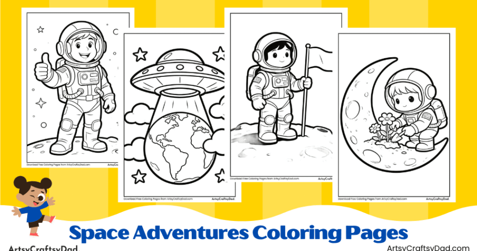 Space Adventures Coloring Pages for Kids