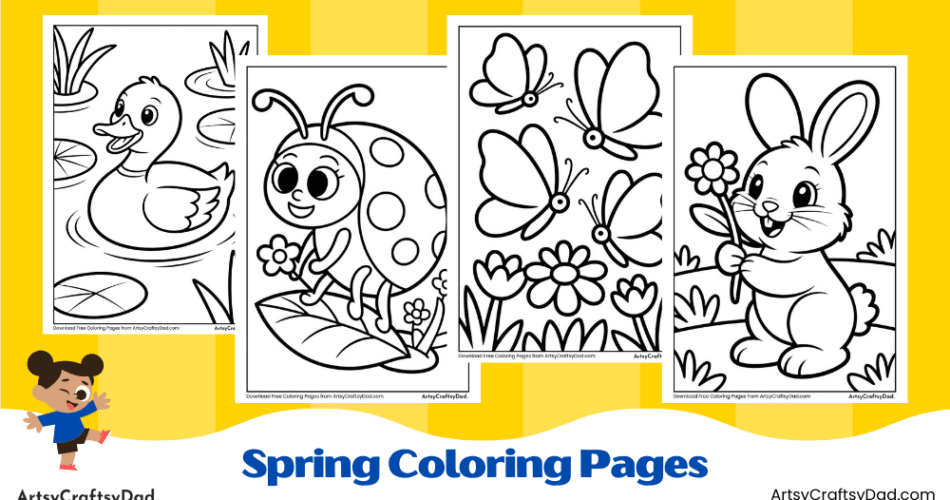 Spring Coloring Pages For Kids