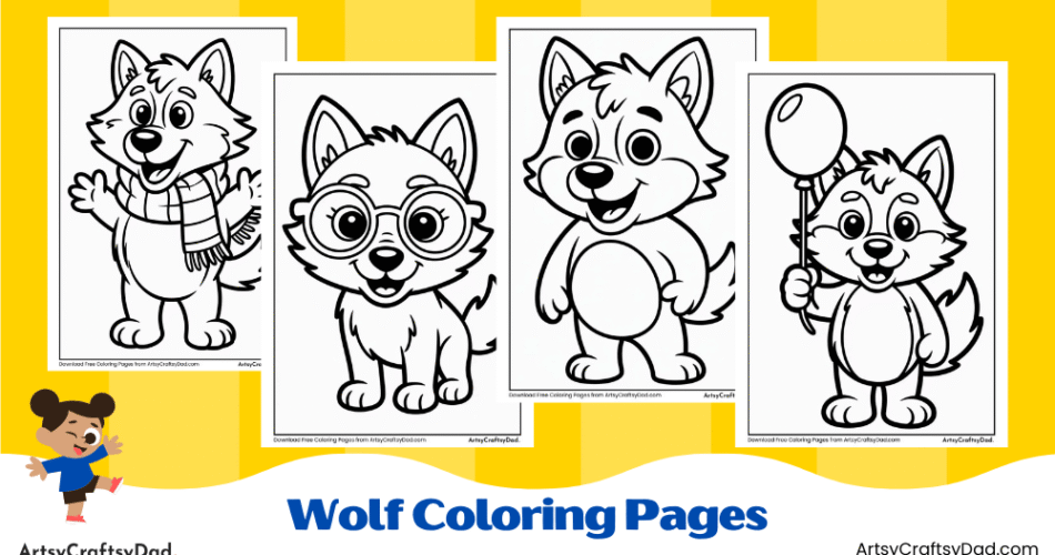 Free Printable Wolf Coloring Pages for Kids