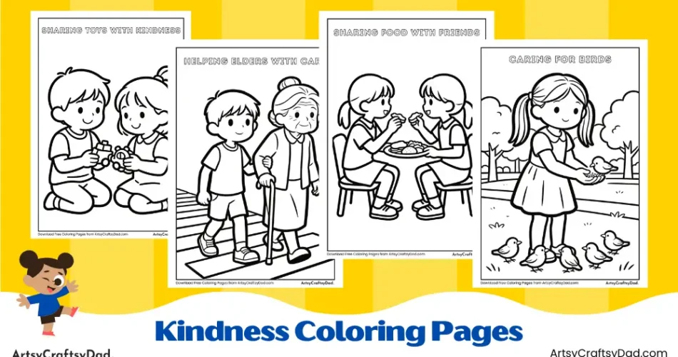 Kindness Coloring Pages for Kids