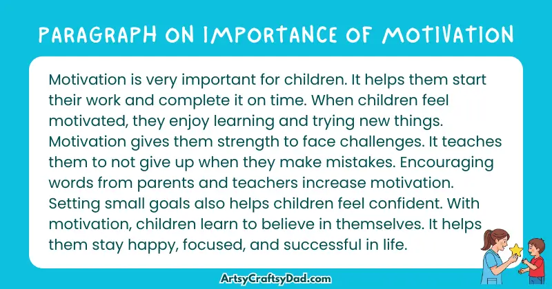 Essay & Paragraph on Importance of Motivation for Grades 2 to 8