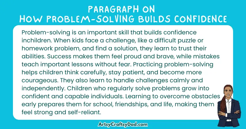 Long Paragraph on 'How Problem-Solving Builds Confidence' - 100 Words for Grade 4