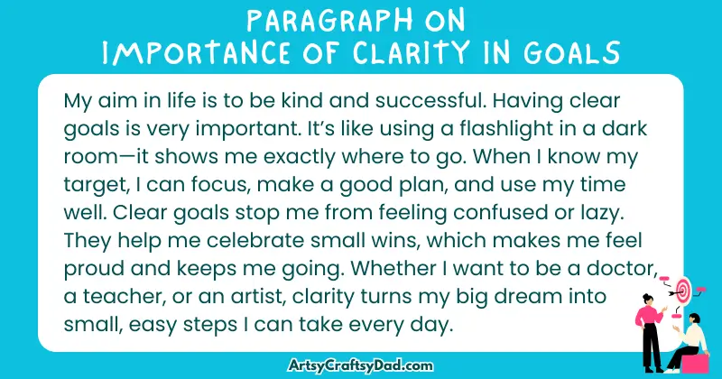 Essay & Paragraph on Importance of Clarity in Goals for Grades 2 to 10 Students