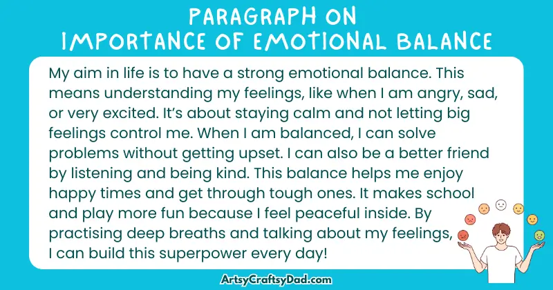 Essay & Paragraph on Importance of Emotional Balance for Grades 3 to 10