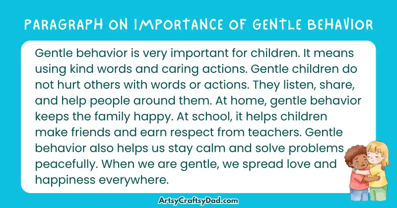 Essay & Paragraph on Importance of Gentle Behavior for Grades 3 to 10
