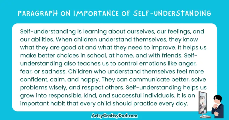 Essay & Paragraph on Importance of Self-Understanding for Grades 4 to 10