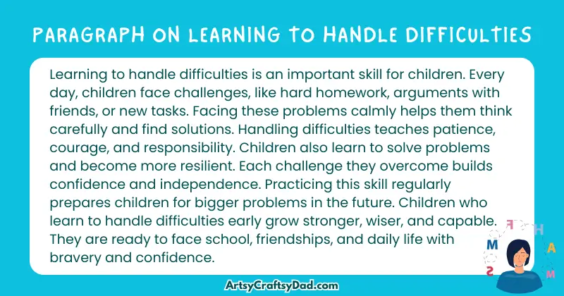 Essay & Paragraph on Learning to Handle Difficulties for Grades 4 to 10