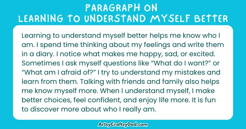 Essay & Paragraph on Learning to Understand Myself Better for Grades 3 to 10