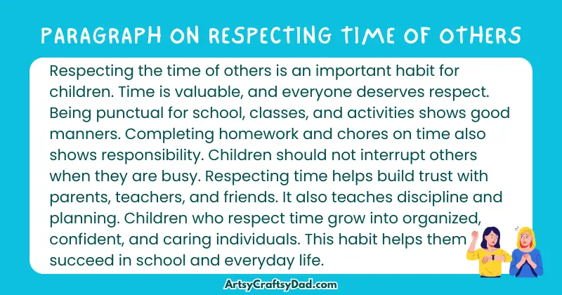 Essay & Paragraph on Respecting Time of Others for Grades 3 to 10