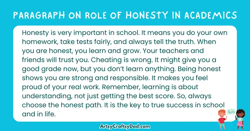 Essay & Paragraph on Role of Honesty in Academics for Grades 2 to 9 Students