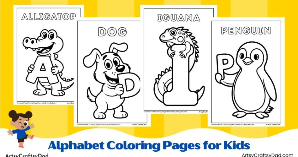 Alphabet Coloring Pages for Kids