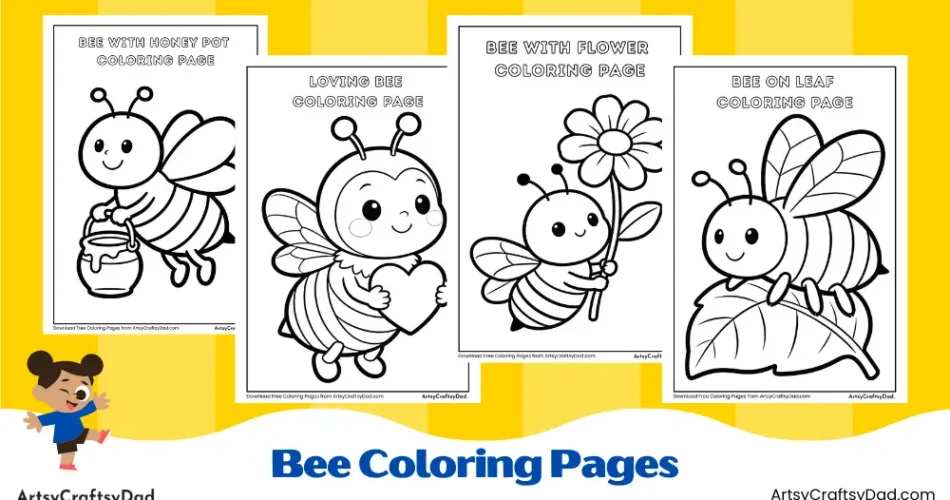 Bee Coloring Pages