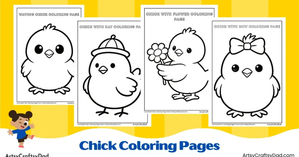 Chick Coloring Pages for Kids