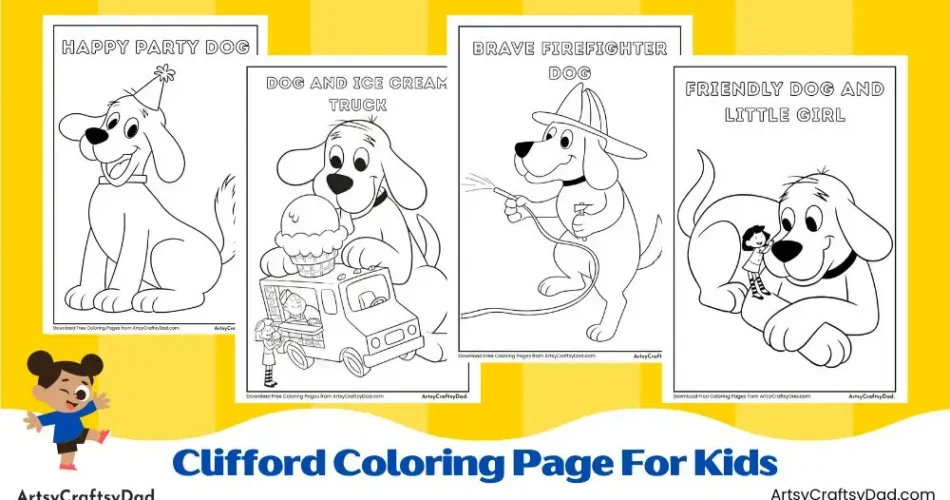 Clifford Coloring Pages for Kids
