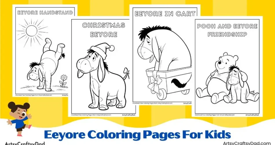 Printable Eeyore Coloring Pages for Kids