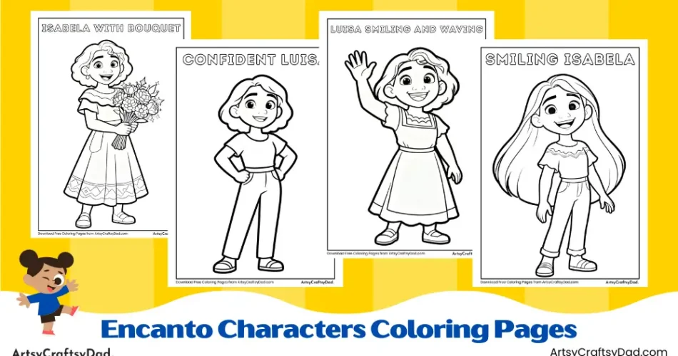 Encanto Characters Coloring Pages for Kids