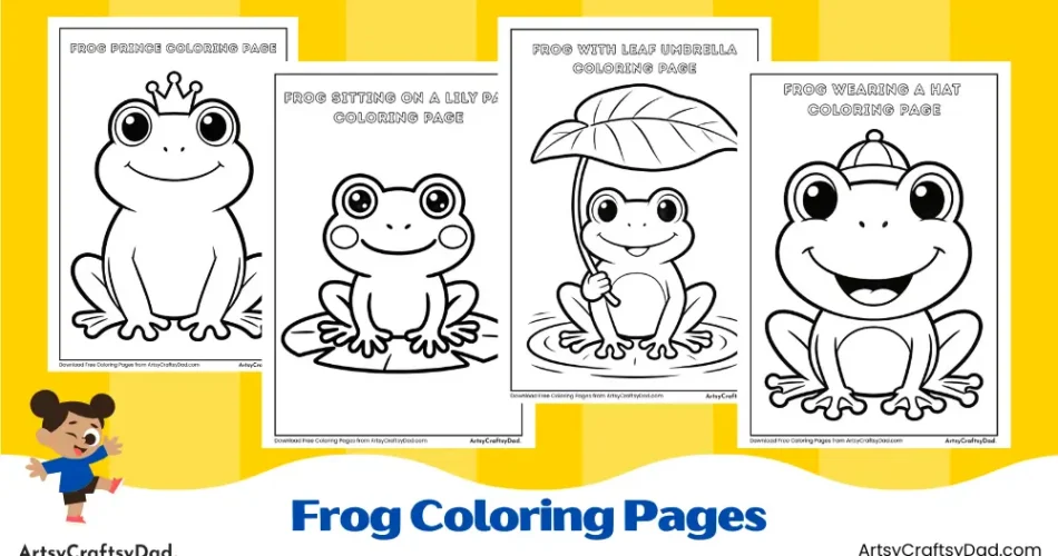 Frog Coloring Pages for Kids