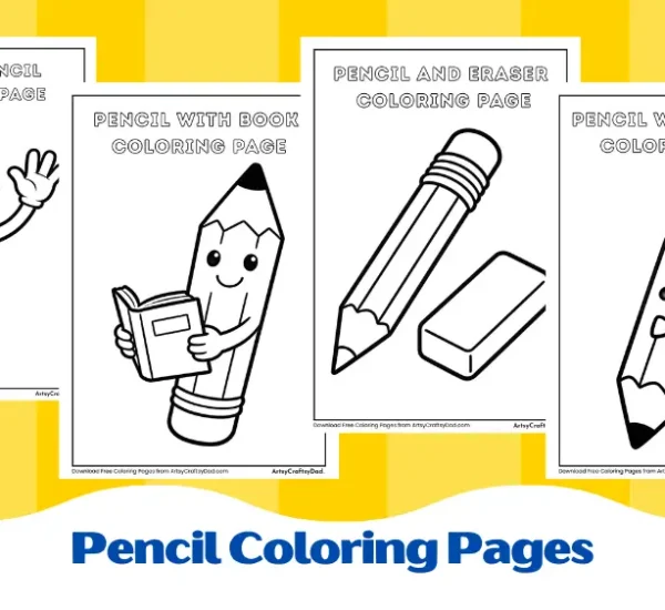 Pencil Coloring Pages for Kids